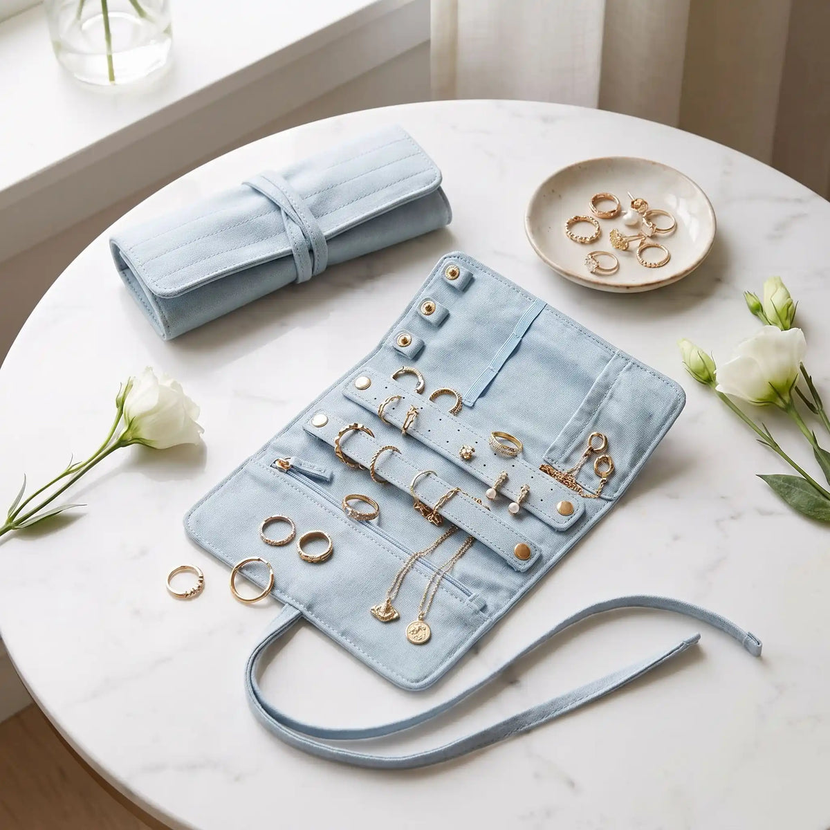 Pochette Voyage Bijoux | Velours Élégant