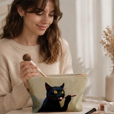 pochette cosmétique velours