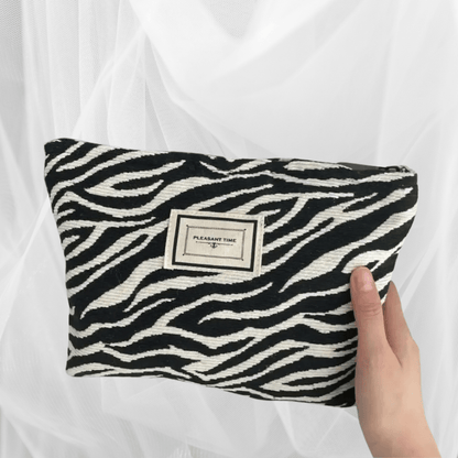 pochette de Maquillage zébrè Style Rétro - La trousse Beauté