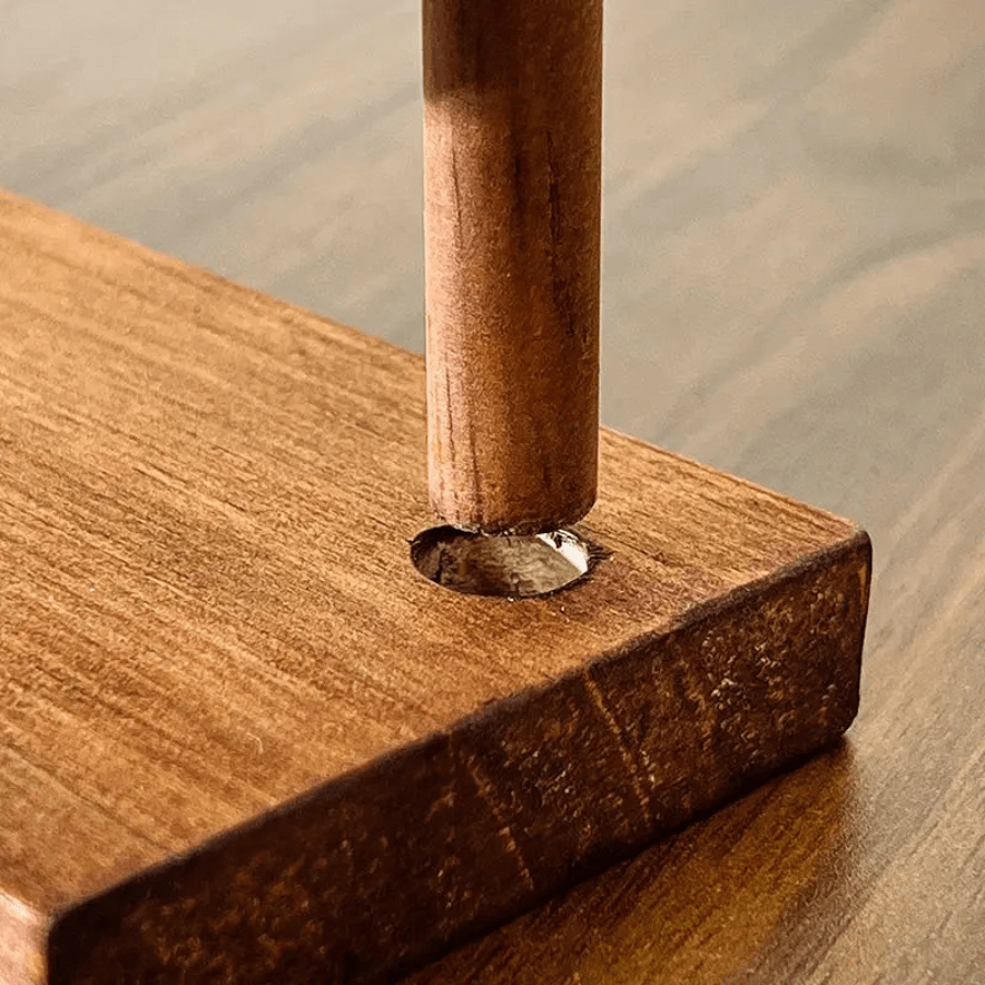 porte bijoux en bois assembé