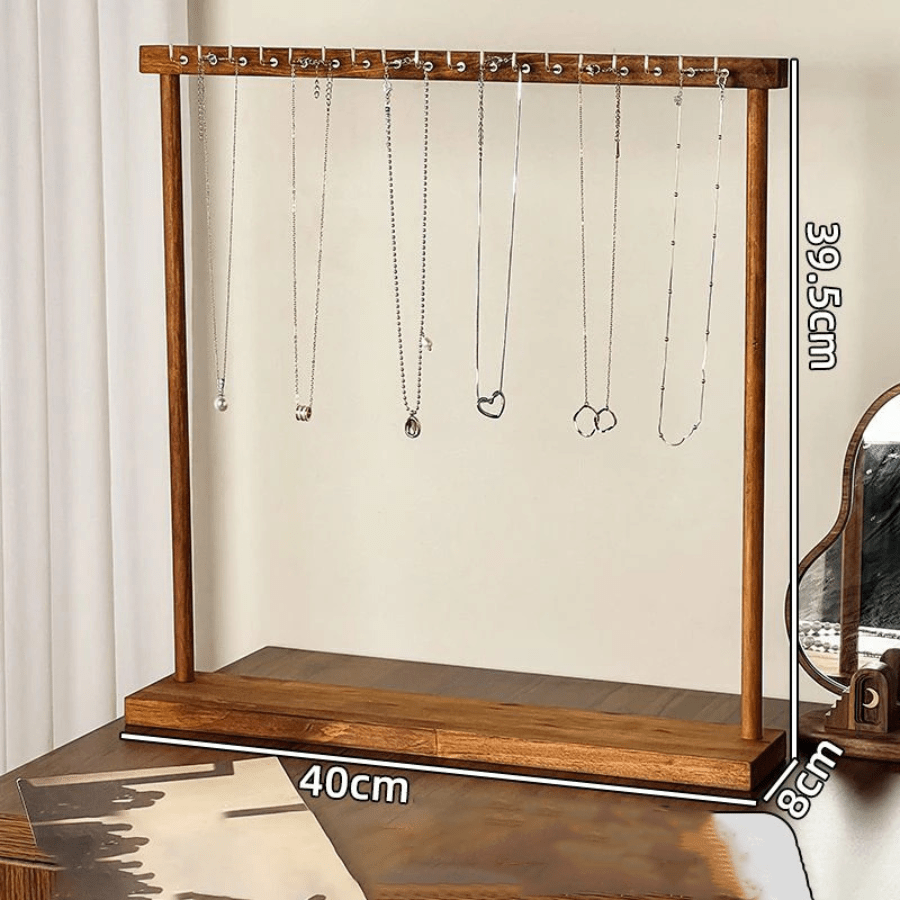 porte bijoux large en bois