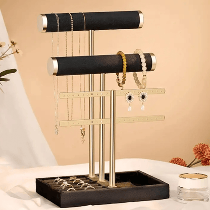 porte bijoux luxe noir