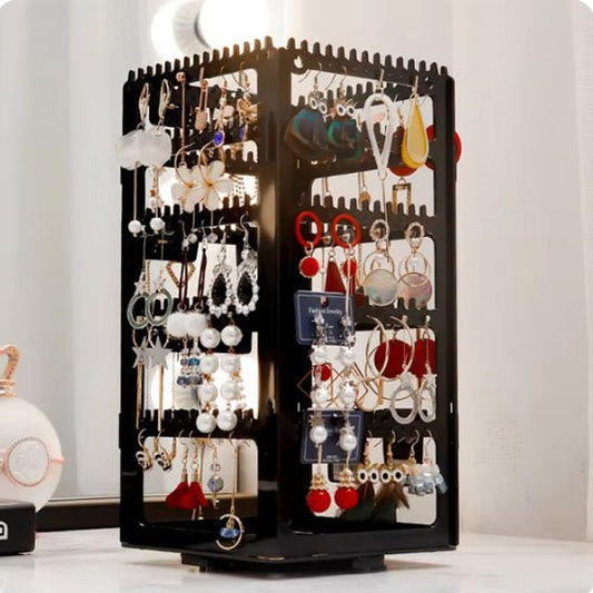 porte bijoux noir présentoir rotatif