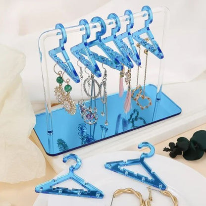 Rangement pour bijoux bleu cintre décoratif