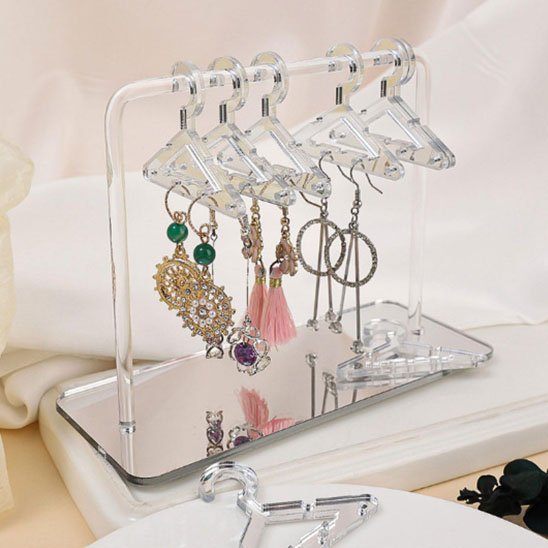 Rangement pour bijoux transparent cintre décoratif