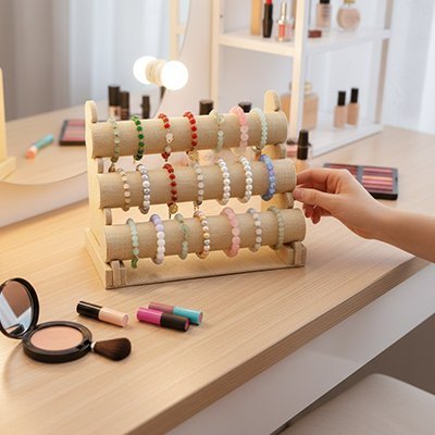 Porte bracelet​ bois naturel