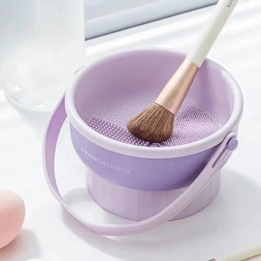 Pot à Pinceaux Maquillage | 3 - en - 1 Nettoyant - La trousse Beauté