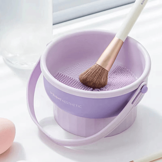 Pot à Pinceaux Maquillage | 3 - en - 1 Nettoyant - La trousse Beauté