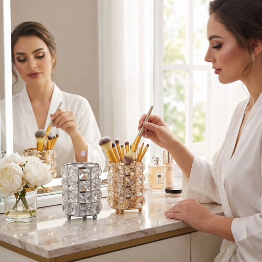 pot pinceaux maquillage femme range pinceaux