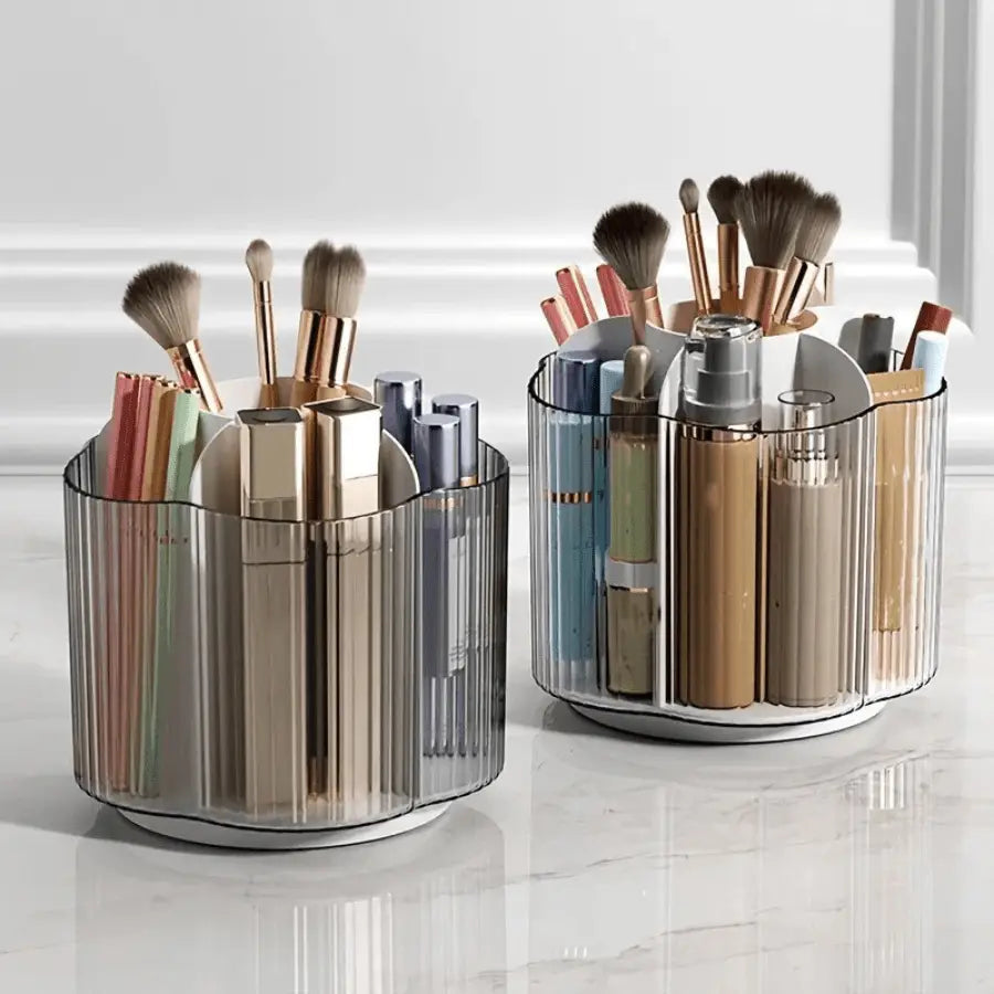 pot pour pinceaux maquillage double
