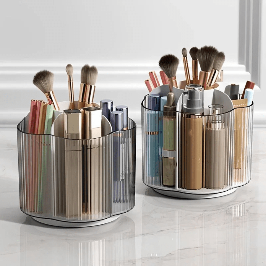 pot pour pinceaux maquillage double