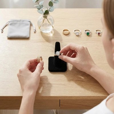 présentoir à bagues femme range bijoux