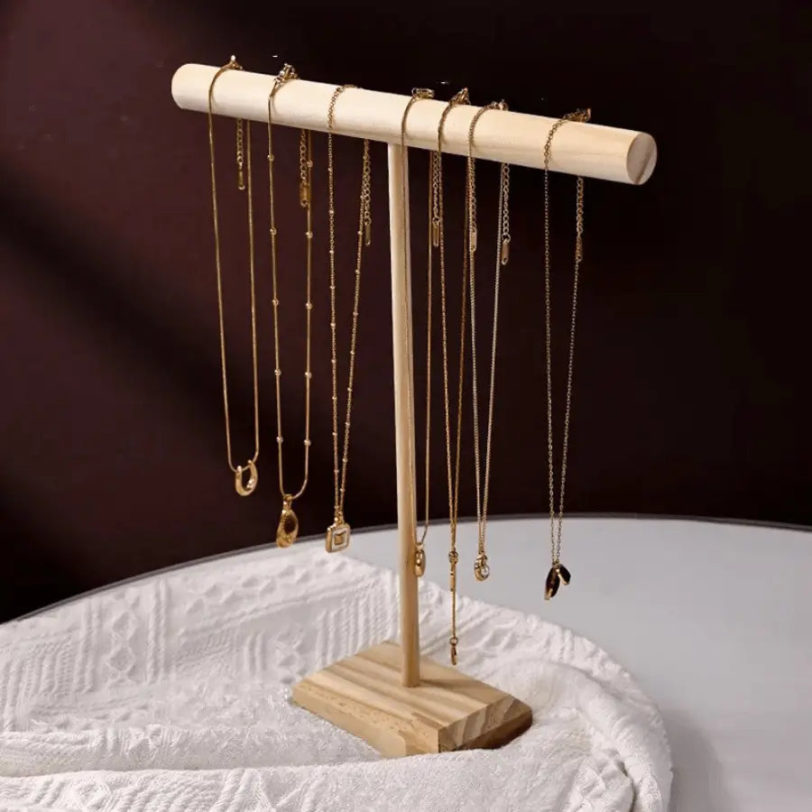 présentoirs à  bijoux en bois large