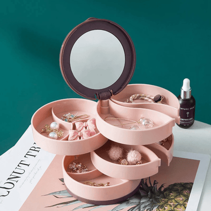 Rangement bijoux rond en étage