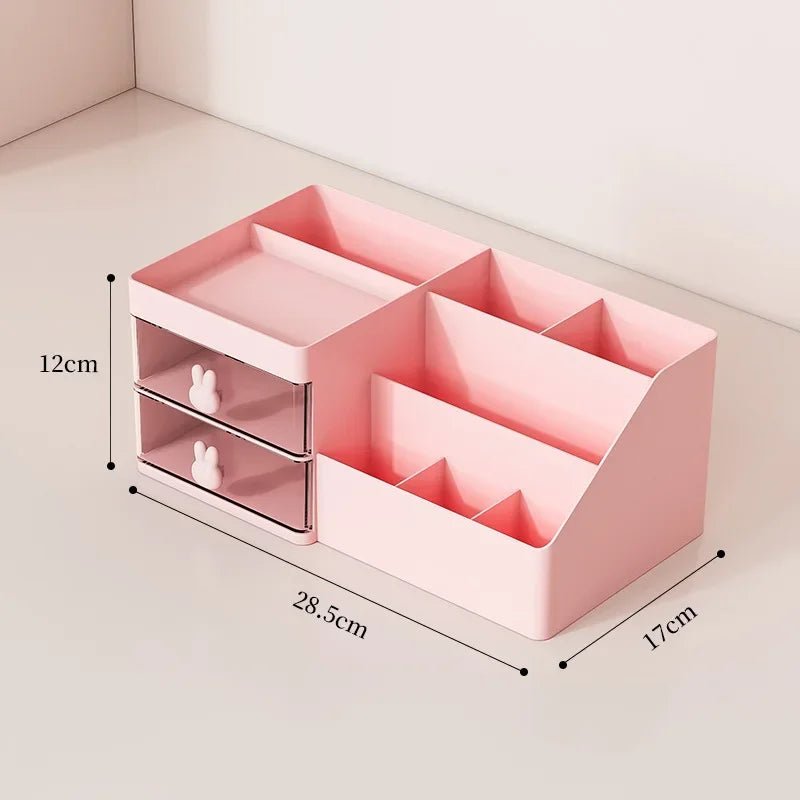 Rangement-Cosmétique – boite-de-rangement-maquillage - Rose - La trousse Beauté