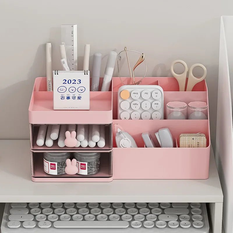 Rangement-Cosmétique — boite-de-rangement-maquillage - Rose - La trousse Beauté