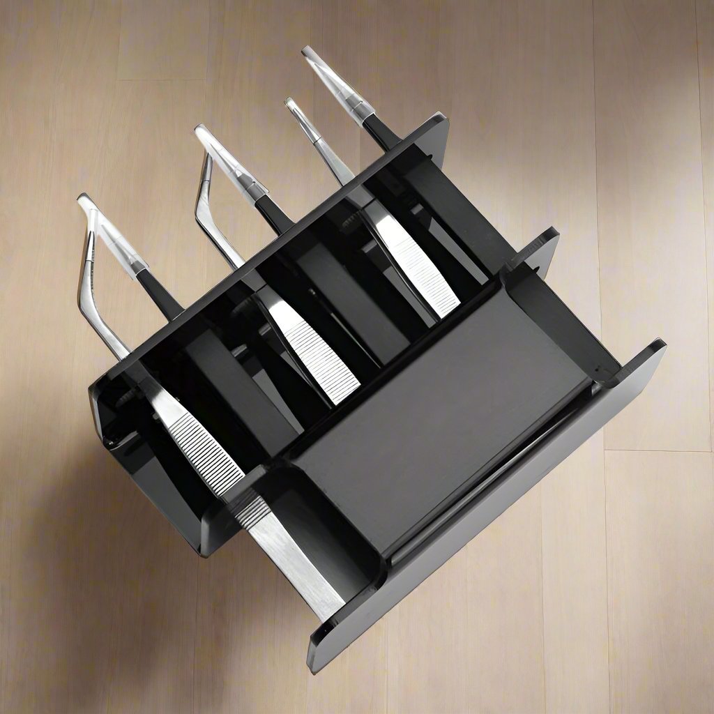 Rangement Maquillage - EyelashTweezersStorage™ - Noir - La trousse Beauté