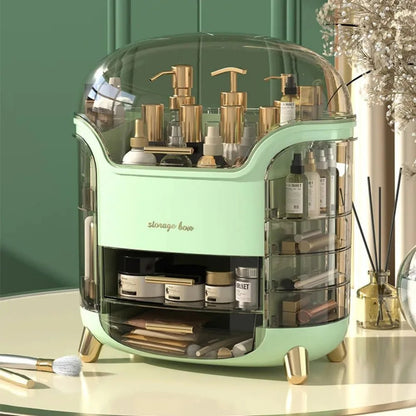 Rangement Maquillage Luxueux verte- La trousse Beauté