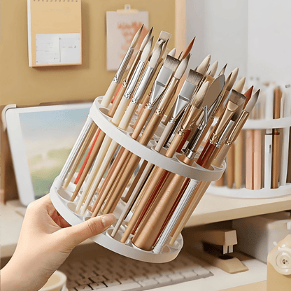 rangement maquillage pinceaux léger en plastique