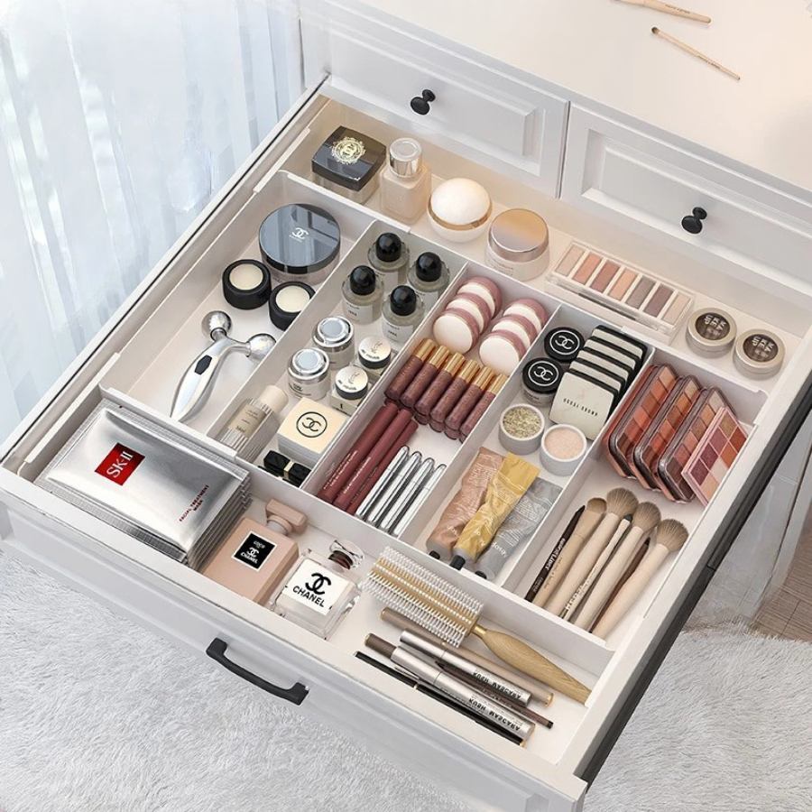Rangement maquillage pour tiroir ajustable extension