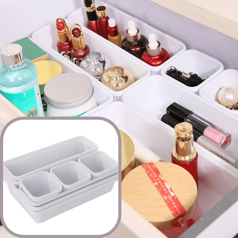 Rangement Maquillage Pour tiroir avec des peti contenant et des grands - La trousse Beauté