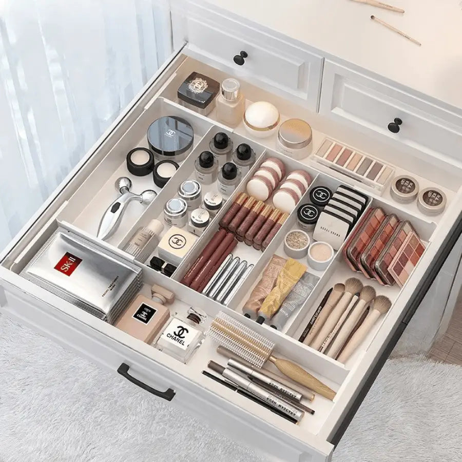 Rangement maquillage pour tiroir ajustable extension