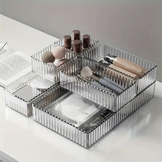 rangement maquillage pour tiroir clair cosmétique