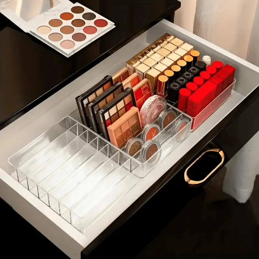 Rangement maquillage en plastique pour tiroir