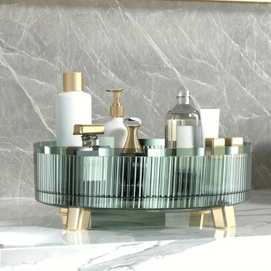 rangement parfum vert en plastique rotatif