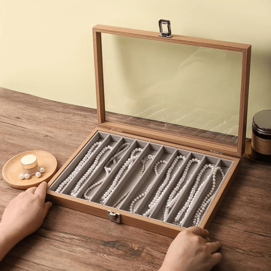 rangement pour bijoux avec couvercle