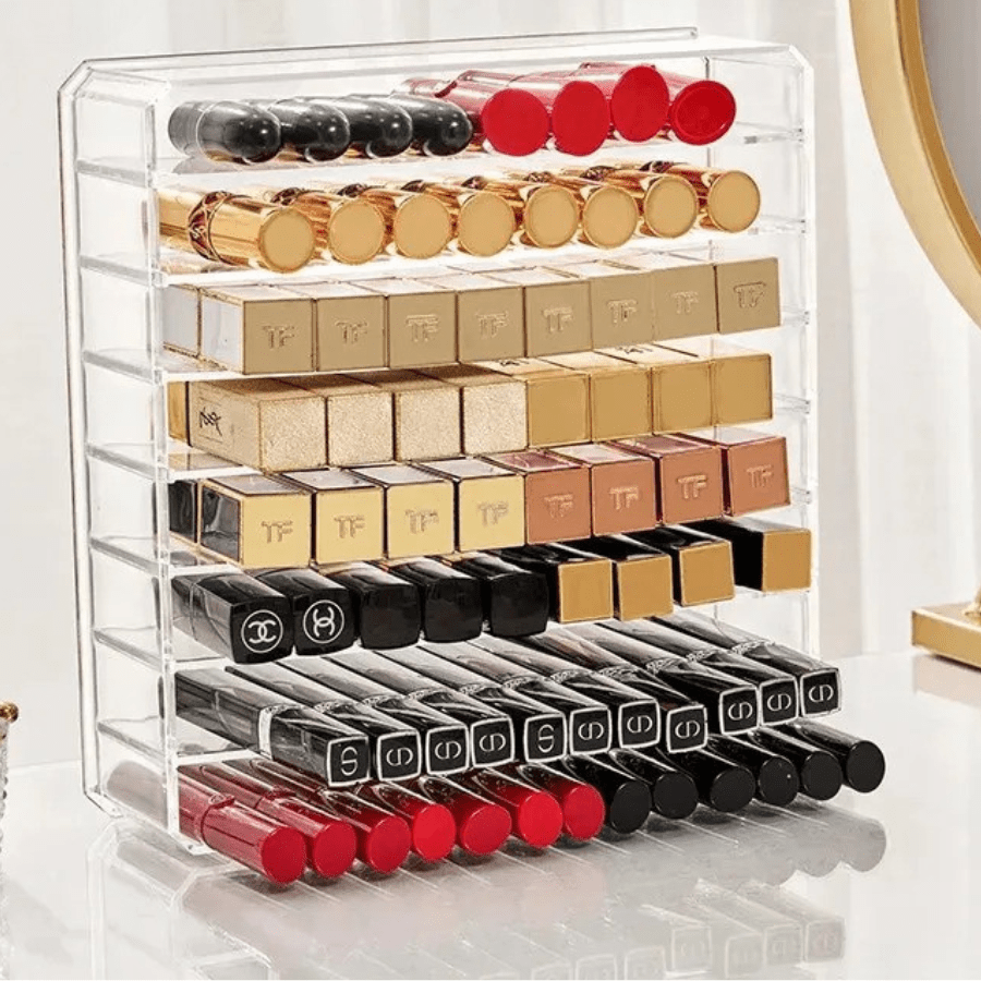 rangement pour tiroir maquillage debout