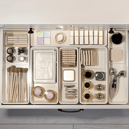 rangement pour tiroir maquillage extensible avec séparateur