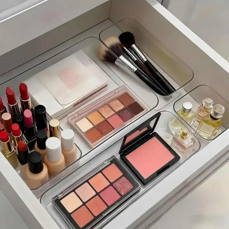rangement tiroir pour maquillage en acrylique