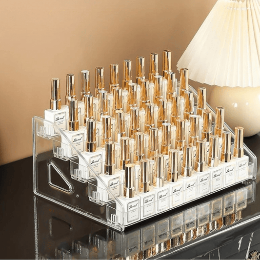 rangement vernis à ongles transparent cinq étages