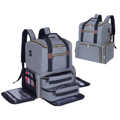 sac de maquillage gris ranger vernis à ongle