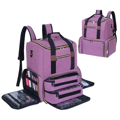 sac de maquillage violet pour vernis ongles