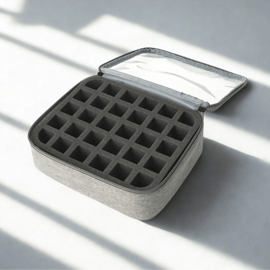 sac de rangement pour vernis à ongles gris