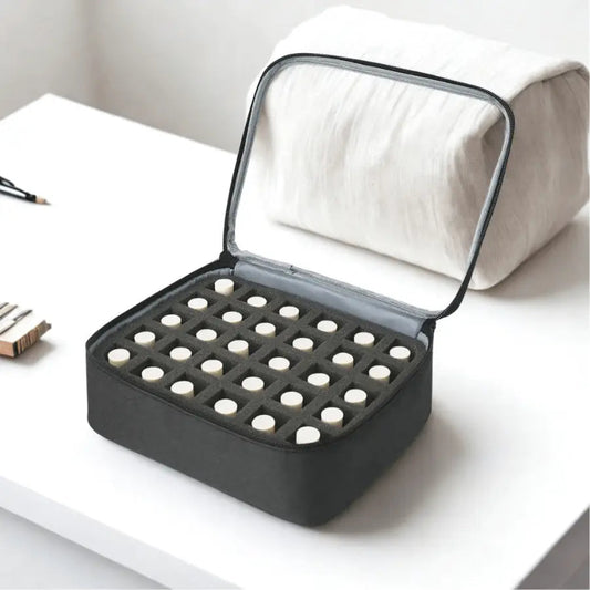 sac de rangement vernis à ongles noir