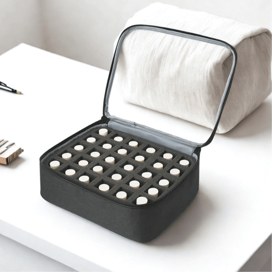 sac de rangement vernis à ongles noir