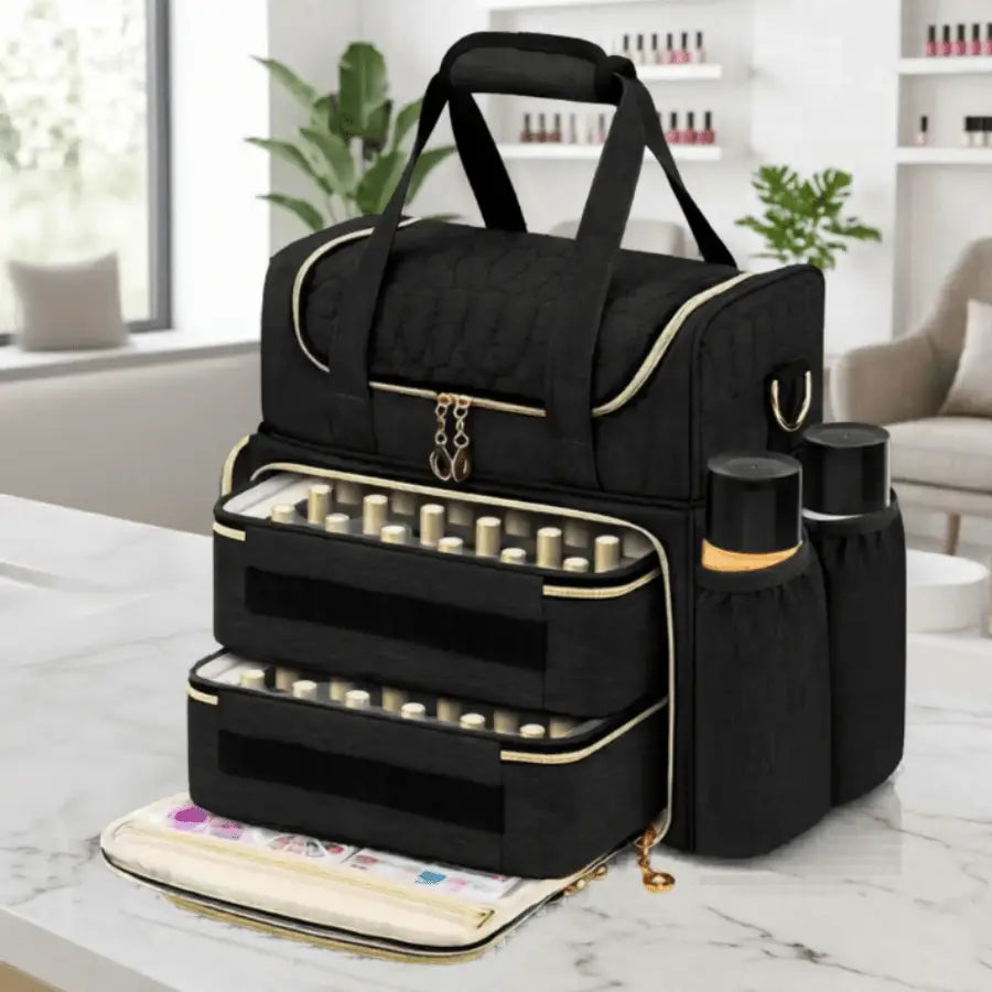 sac de rangement pour vernis noir