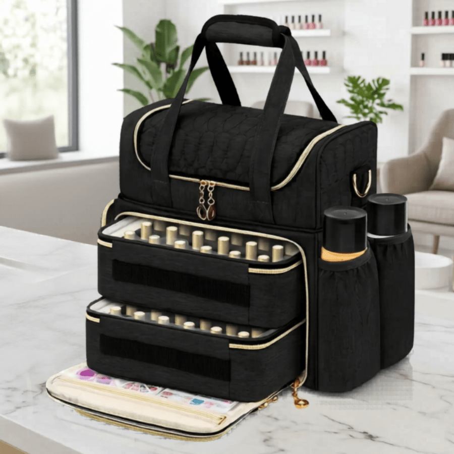 sac de rangement pour vernis noir