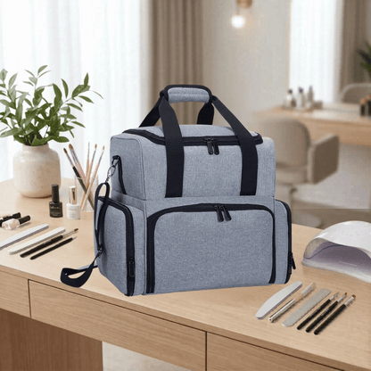 sac rangement vernis àongles gris
