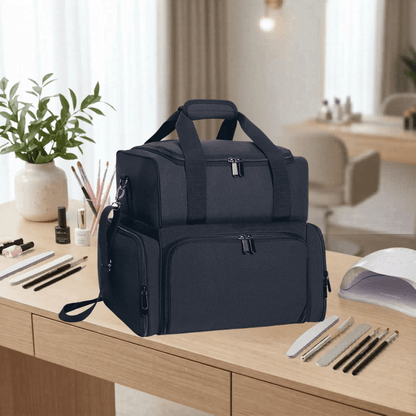 sac rangement vernis à ongles noir