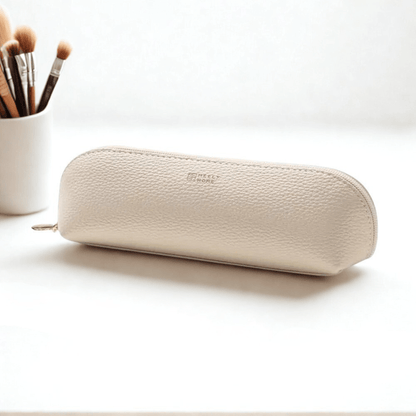 trousse à pinceaux maquillage blanc