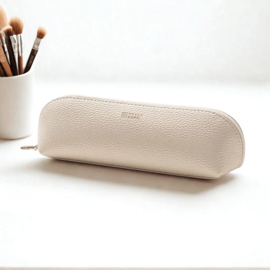 trousse à pinceaux maquillage blanc