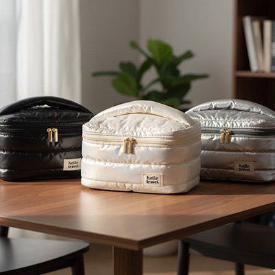 Trousse de maquillage trois couleurs différents