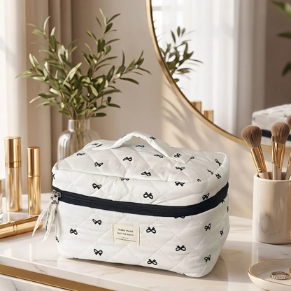 trousse de maquillage grande en coton