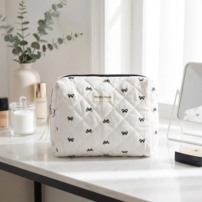 trousse de maquillage moyenne en coton