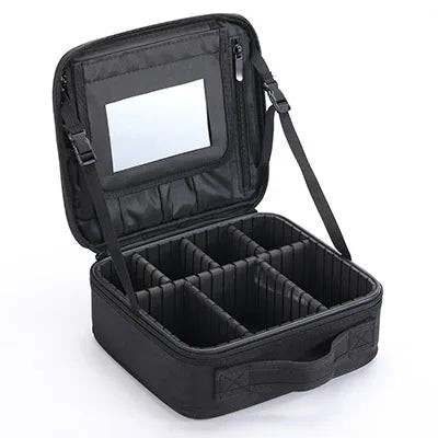Trousse de Maquillage Personnalisée miroir noir La trousse Beauté