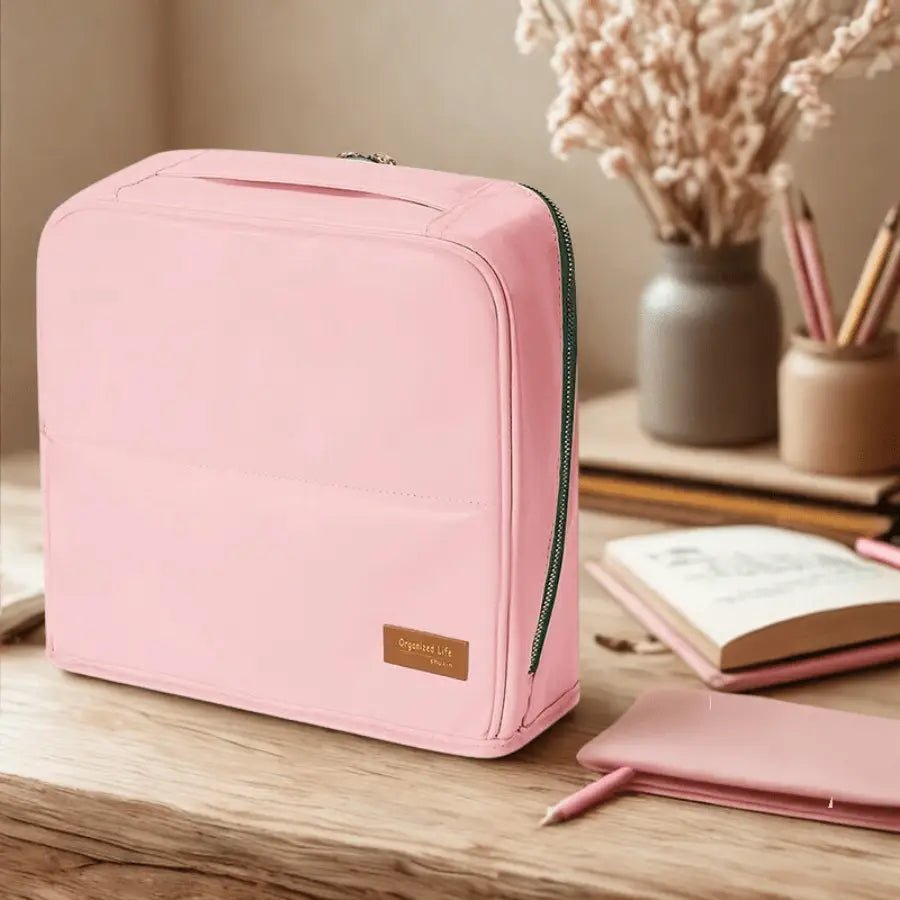 trousse de maquillage voyage rose